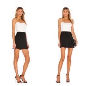 Amanda Uprichard Dress Avani Mini in
White Black
